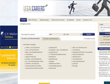 Tablet Screenshot of legalcareers.de